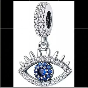 S925 Stamped Evil Eye Charm